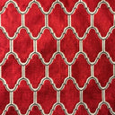 Alaya Geometric Cut Velvet Fabric - Moorish Design, 55" Width (1 Yard)