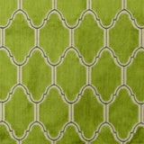 Alaya Geometric Cut Velvet Fabric - Moorish Design, 55" Width (1 Yard)