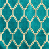 Alaya Geometric Cut Velvet Fabric - Moorish Design, 55" Width (1 Yard)