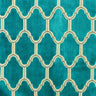 Alaya Geometric Cut Velvet Fabric - Moorish Design, 55" Width (1 Yard)
