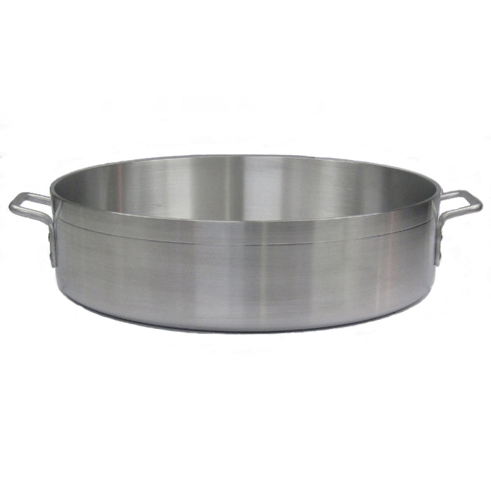 Winco 28 Quart Precision Extra Heavy 6.0 mm Aluminum Brazier