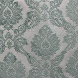 Alessandra Fabric Damask Cut Velvet Fabric - Black, Red, Silver, Coral, Canary, Cranberry, Apple, Jade, 55" Width (1 Yard)