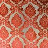 Alessandra Fabric Damask Cut Velvet Fabric - Black, Red, Silver, Coral, Canary, Cranberry, Apple, Jade, 55" Width (1 Yard)
