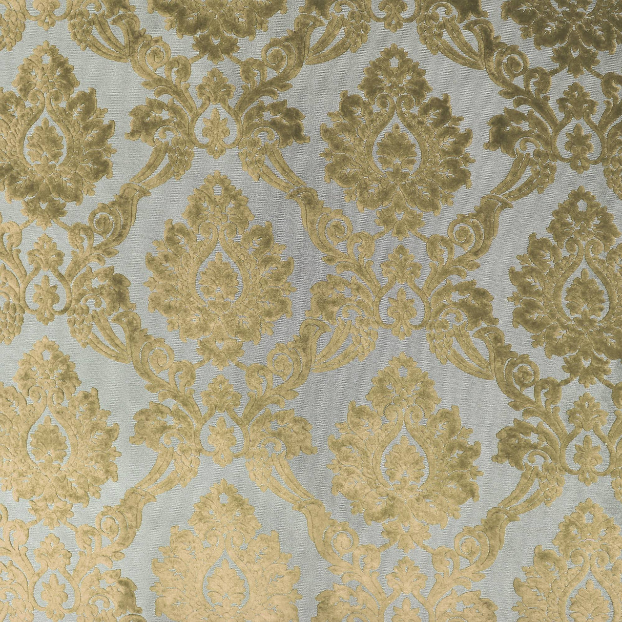 Alessandra Fabric Damask Cut Velvet Fabric - Black, Red, Silver, Coral, Canary, Cranberry, Apple, Jade, 55" Width (1 Yard)