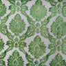 Alessandra Fabric Damask Cut Velvet Fabric - Black, Red, Silver, Coral, Canary, Cranberry, Apple, Jade, 55" Width (1 Yard)