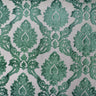 Alessandra Fabric Damask Cut Velvet Fabric - Black, Red, Silver, Coral, Canary, Cranberry, Apple, Jade, 55" Width (1 Yard)