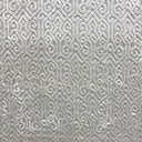 Alexandra Tribal Cut Velvet Fabric - White Tribal Pattern, 55" Width (1 Yard)