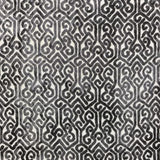Alexandra Tribal Cut Velvet Fabric - White Tribal Pattern, 55" Width (1 Yard)