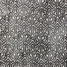 Alexandra Tribal Cut Velvet Fabric - White Tribal Pattern, 55" Width (1 Yard)