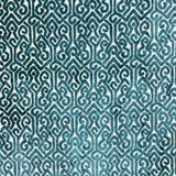 Alexandra Tribal Cut Velvet Fabric - White Tribal Pattern, 55" Width (1 Yard)