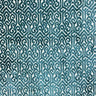 Alexandra Tribal Cut Velvet Fabric - White Tribal Pattern, 55" Width (1 Yard)