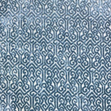 Alexandra Tribal Cut Velvet Fabric - White Tribal Pattern, 55" Width (1 Yard)