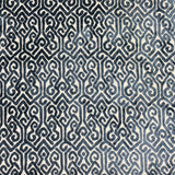 Alexandra Tribal Cut Velvet Fabric - White Tribal Pattern, 55" Width (1 Yard)