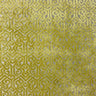 Alexandra Tribal Cut Velvet Fabric - White Tribal Pattern, 55" Width (1 Yard)