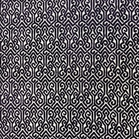 Alexandra Tribal Cut Velvet Fabric - White Tribal Pattern, 55" Width (1 Yard)
