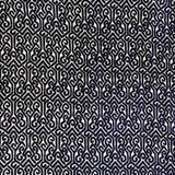 Alexandra Tribal Cut Velvet Fabric - White Tribal Pattern, 55" Width (1 Yard)