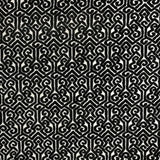 Alexandra Tribal Cut Velvet Fabric - White Tribal Pattern, 55" Width (1 Yard)