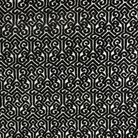 Alexandra Tribal Cut Velvet Fabric - White Tribal Pattern, 55" Width (1 Yard)