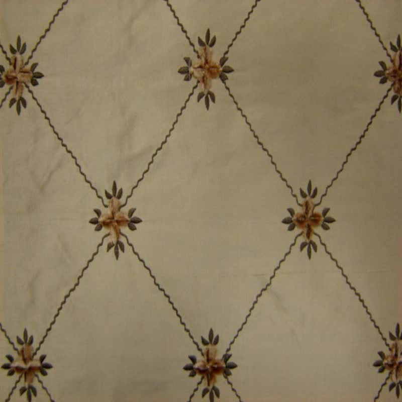 Alicia Silk Fabric - Diamond Floral Velvet, 54" Width (1 Yard)