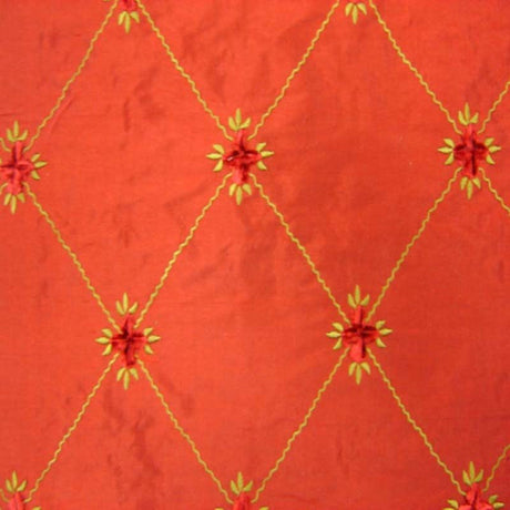 Alicia Silk Fabric - Diamond Floral Velvet, 54" Width (1 Yard)