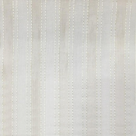 Allen Sheer Polyester Fabric - Striped Linen Look, 110" Width (1 Yard)