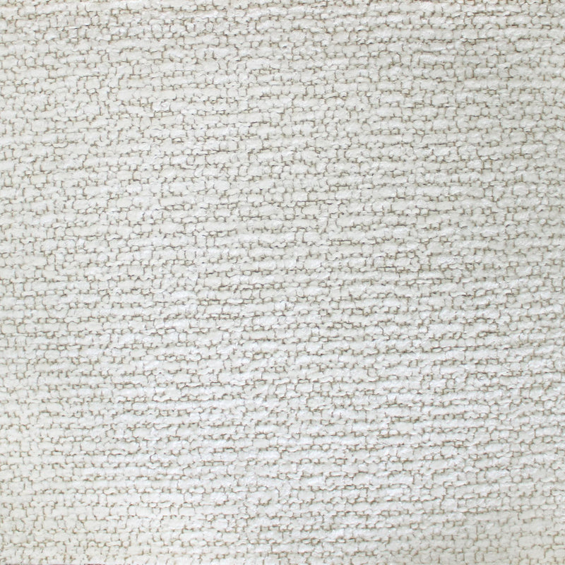 Almont Linen Look Chenille Fabric - Solid Textured White, 56" Width (1 Yard)