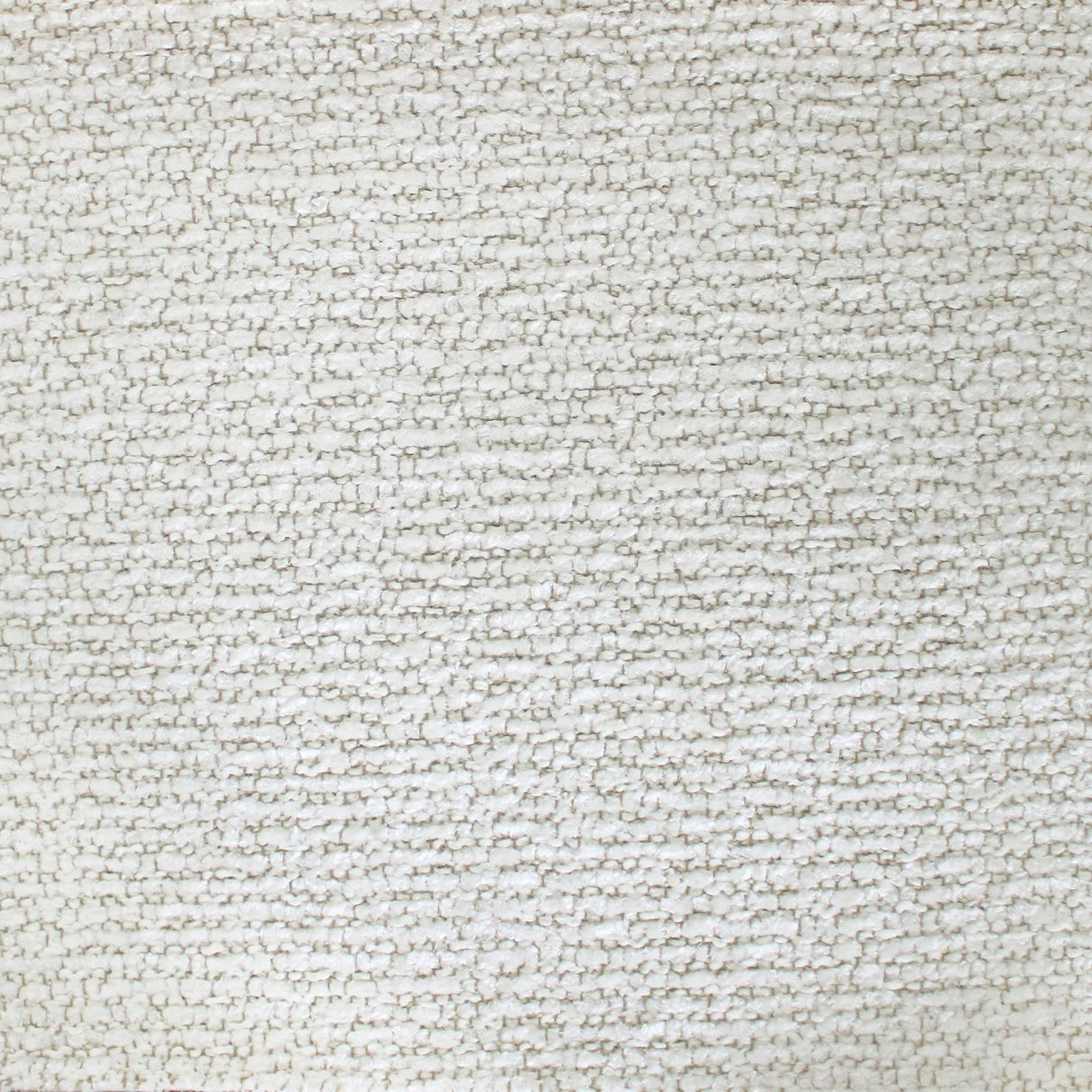Almont Linen Look Chenille Fabric - Solid Textured White, 56" Width (1 Yard)
