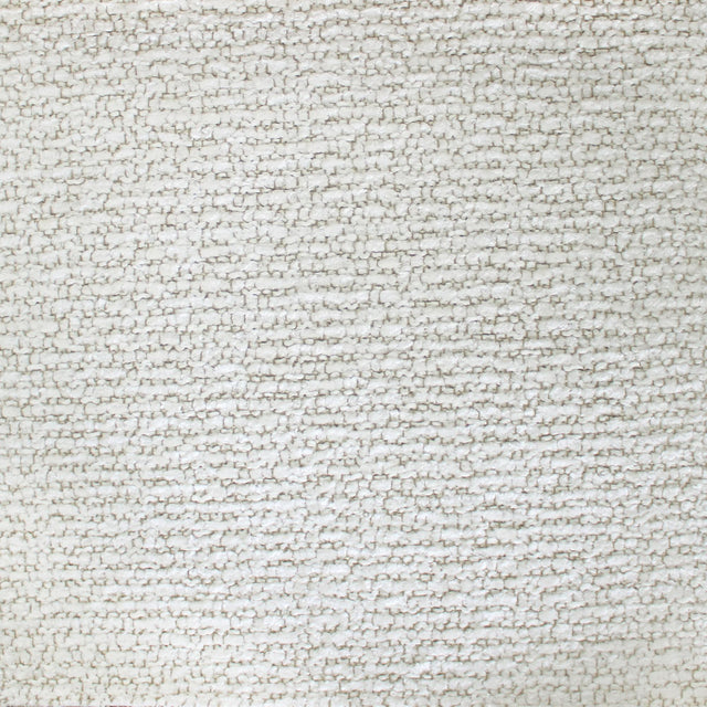 Almont Linen Look Chenille Fabric - Solid Textured White, 56" Width (1 Yard)