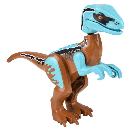 Velociraptor Roaring Dinosaur Block Figure