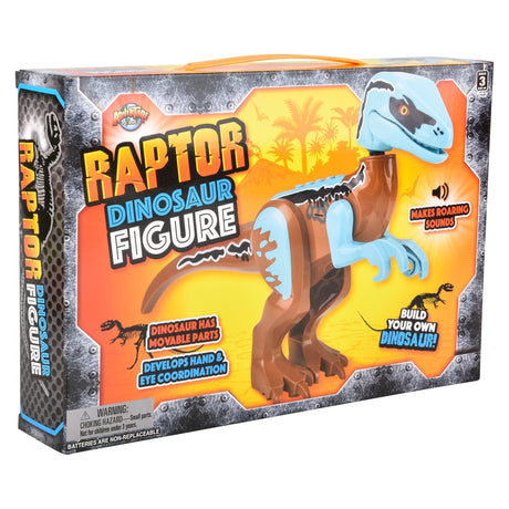 Velociraptor Roaring Dinosaur Block Figure