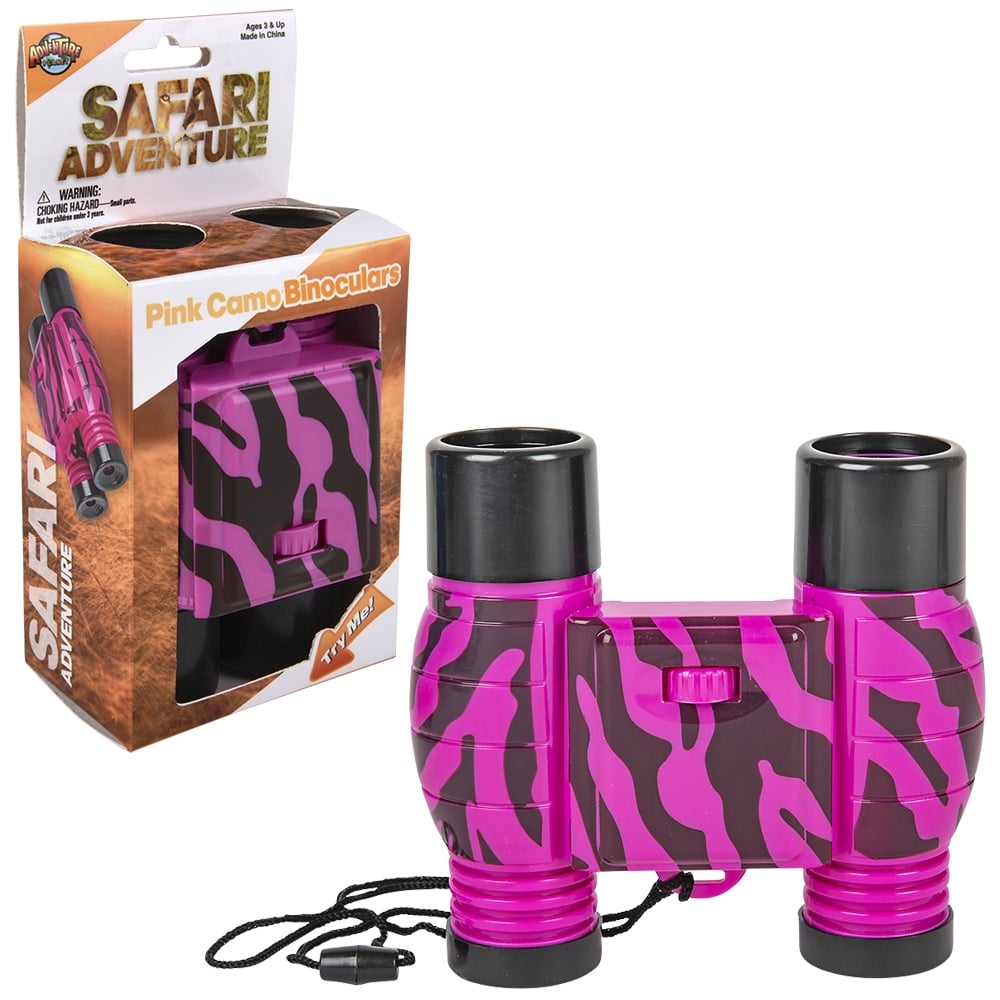 Binoculars Pink Zebra Print
