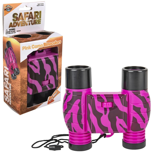Binoculars Pink Zebra Print