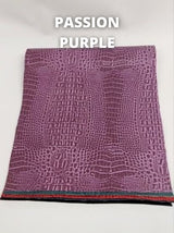Passion Purple Crocodile Marine Vinyl Fabric