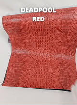 Deadpool Red AquaGuard Crocodile Marine Vinyl Fabric