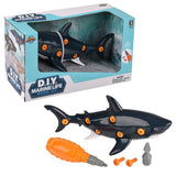 DIY Assembly Shark Figurine 9.75"