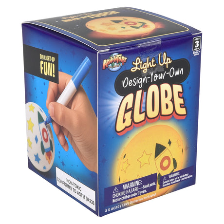 Light-Up Design Your Own Globe (3")