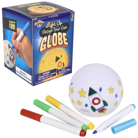 Light-Up Design Your Own Globe (3")
