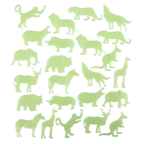 Glow In The Dark Animal Stickers (24 PC Display)