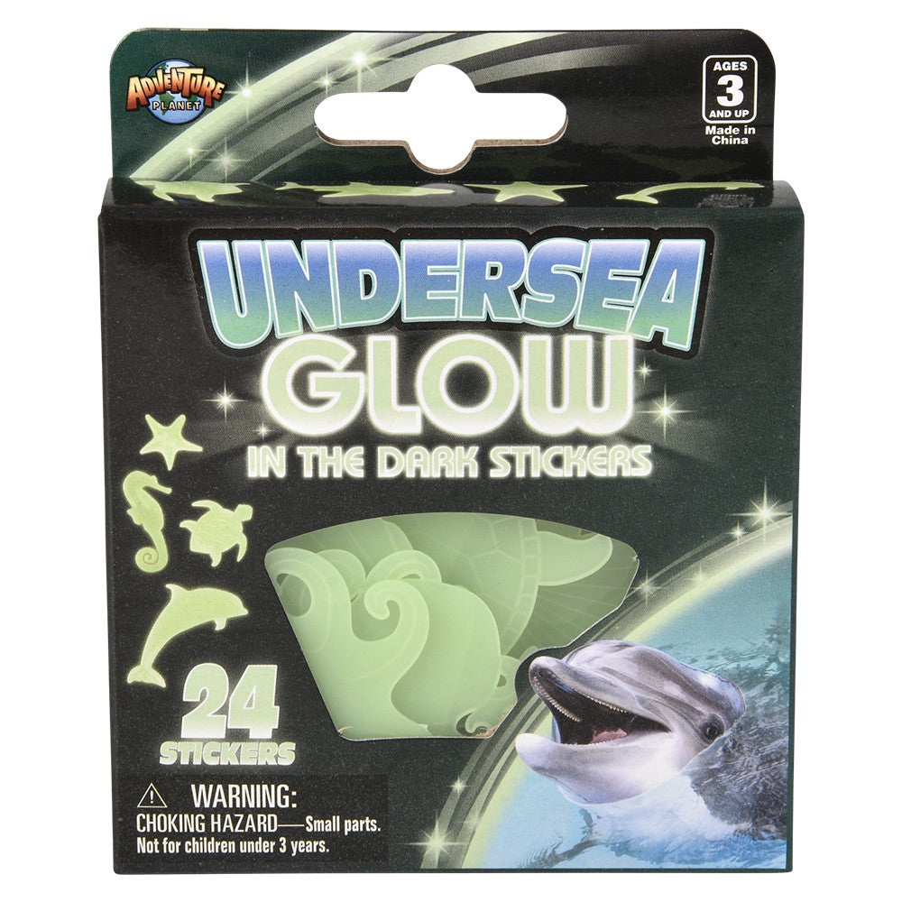 Glow In The Dark Aquatic Stickers 24ct (1 DSP)