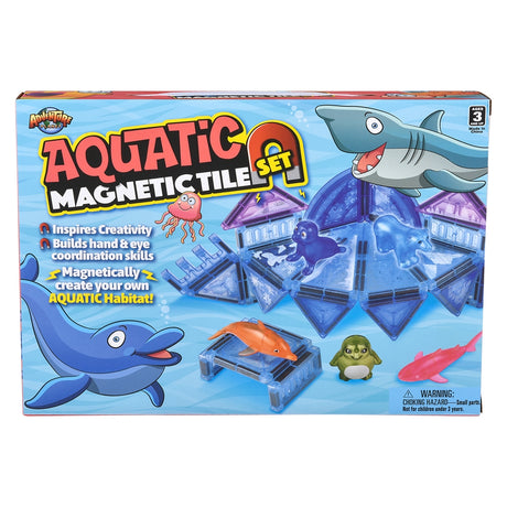 Aquatic Magnetic Tile Set 30pc