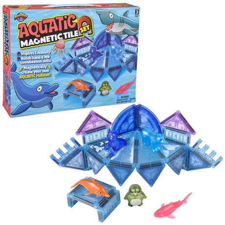 Aquatic Magnetic Tile Set 30pc