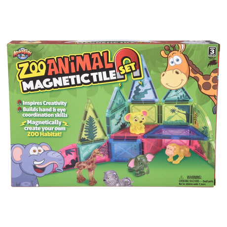 Zoo Magnetic Tile Set 29pc