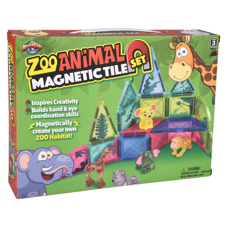 Zoo Magnetic Tile Set 29pc