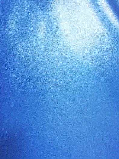 Metallic Blue Marine Vinyl Fabric Sold By The Yard