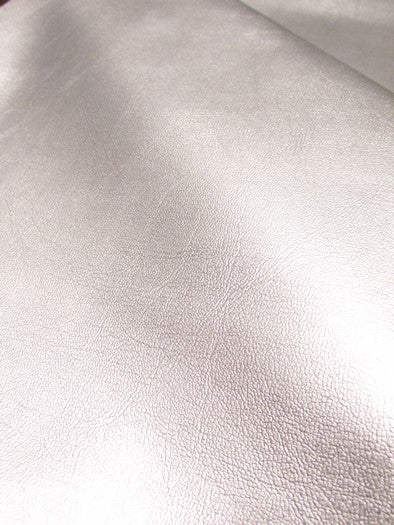Metallic Silver Marine Vinyl Fabric Sold By The Yard