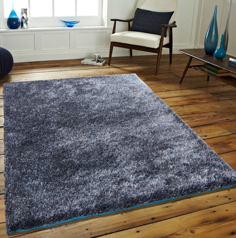 Amore Collection Polyester Area Rug Fabric - Shag, Shimmery, Vibrant Colors, 5' X 7' (1 Piece)