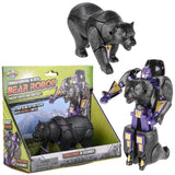 Robot Action Figure Black Bear 5"