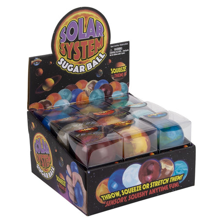 Solar System Sugar Ball Fidget Toy (18 Pc Display)