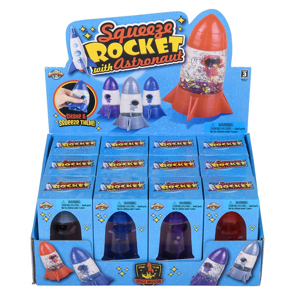Squeeze Rocket With Astronaut (12 Ct)