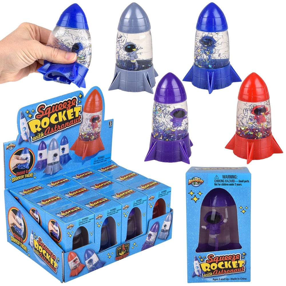 Squeeze Rocket With Astronaut (12 Ct)